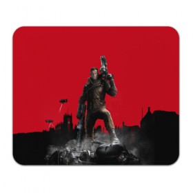 Коврик прямоугольный с принтом Wolfenstein в Ухте, натуральный каучук | размер 230 х 185 мм; запечатка лицевой стороны | bj | castle | colossus | new order | old blood | wolfenstein | би джей | блаcковиц | блажкович | блацкович | вольфенштайн | вольфенштейн | вульфенштайн | вульфенштейн | уильям