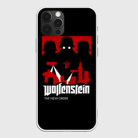 Чехол для iPhone 12 Pro Wolfenstein: в Ухте, силикон | область печати: задняя сторона чехла, без боковых панелей | bj | castle | colossus | new order | old blood | wolfenstein | би джей | блаcковиц | блажкович | блацкович | вольфенштайн | вольфенштейн | вульфенштайн | вульфенштейн | уильям