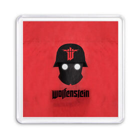 Магнит 55*55 с принтом Wolfenstein в Ухте, Пластик | Размер: 65*65 мм; Размер печати: 55*55 мм | bj | castle | colossus | new order | old blood | wolfenstein | би джей | блаcковиц | блажкович | блацкович | вольфенштайн | вольфенштейн | вульфенштайн | вульфенштейн | уильям