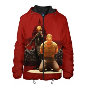 Мужская куртка 3D Wolfenstein: в Ухте, ткань верха — 100% полиэстер, подклад — флис | прямой крой, подол и капюшон оформлены резинкой с фиксаторами, два кармана без застежек по бокам, один большой потайной карман на груди. Карман на груди застегивается на липучку | bj | castle | colossus | new order | old blood | wolfenstein | би джей | блаcковиц | блажкович | блацкович | вольфенштайн | вольфенштейн | вульфенштайн | вульфенштейн | уильям