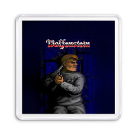 Магнит 55*55 с принтом Wolfenstein в Ухте, Пластик | Размер: 65*65 мм; Размер печати: 55*55 мм | bj | castle | colossus | new order | old blood | wolfenstein | би джей | блаcковиц | блажкович | блацкович | вольфенштайн | вольфенштейн | вульфенштайн | вульфенштейн | уильям