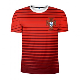 Мужская футболка 3D спортивная с принтом Португалия, форма в Ухте, 100% полиэстер с улучшенными характеристиками | приталенный силуэт, круглая горловина, широкие плечи, сужается к линии бедра | 