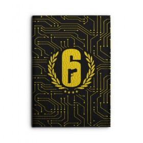 Обложка для автодокументов с принтом RAINBOW SIX SIEGE в Ухте, натуральная кожа |  размер 19,9*13 см; внутри 4 больших “конверта” для документов и один маленький отдел — туда идеально встанут права | rainbow | rainbow six | siege | six | игры | шутер