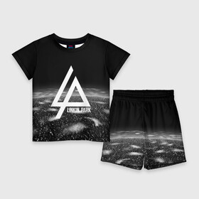 Детский костюм с шортами 3D с принтом LINKIN PARK в Ухте,  |  | linkin park | logo | music | pop | rock | альтернатива | металл | музыка | музыкальный | поп | рок | честер беннингтон