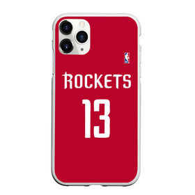 Чехол для iPhone 11 Pro Max матовый с принтом Houston Rockets в Ухте, Силикон |  | 13 | fear the beard | houston rockets | nba | rise sports | баскетбол | баскетбольная | джеймс харден | нба | номер | спортивная | форма | хьюстон рокетс