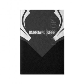 Обложка для паспорта матовая кожа с принтом RAINBOW SIX SIEGE в Ухте, натуральная матовая кожа | размер 19,3 х 13,7 см; прозрачные пластиковые крепления | 