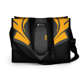 Сумка-шоппер 3D с принтом PUBG в Ухте, 100% полиэстер | застегивается на металлическую кнопку; внутренний карман застегивается на молнию. Стенки укреплены специальным мягким материалом, чтобы защитить содержимое от несильных ударов
 | playerunknowns battlegrounds | pubg | боевик | военные | война | игры | известные | оружие | шутеры