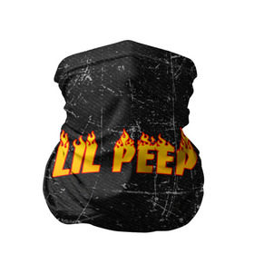 Бандана-труба 3D с принтом Lil Fire Peep в Ухте, 100% полиэстер, ткань с особыми свойствами — Activecool | плотность 150‒180 г/м2; хорошо тянется, но сохраняет форму | lil peep | rap | густав ор | лил пип | рэп