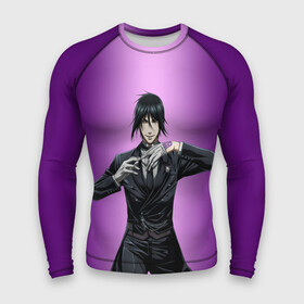 Мужской рашгард 3D с принтом Темный дворецкий в Ухте,  |  | anime | black butler | manga | аниме | демон | манга | сиэль фантомхайв | яна тобосо