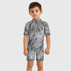 Детский купальный костюм 3D с принтом Шкура волка в Ухте, Полиэстер 85%, Спандекс 15% | застежка на молнии на спине | волк | дикая | дикий | животное | лес | луна | ночь | собака | тьма