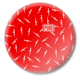 Значок с принтом PUBG в Ухте,  металл | круглая форма, металлическая застежка в виде булавки | playerunknowns battlegrounds | pubg | боевик | военные | война | игры | известные | оружие | шутеры