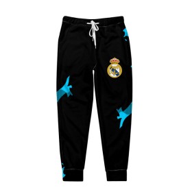 Мужские брюки 3D с принтом Real Madrid 2018 Original в Ухте, 100% полиэстер | манжеты по низу, эластичный пояс регулируется шнурком, по бокам два кармана без застежек, внутренняя часть кармана из мелкой сетки | Тематика изображения на принте: emirates | fc | real madrid | абстракция | реал мадрид | футбольный клуб | эмблема