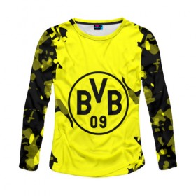 Женский лонгслив 3D с принтом FC Borussia 2018 Original в Ухте, 100% полиэстер | длинные рукава, круглый вырез горловины, полуприлегающий силуэт | боруссия | дортмунд