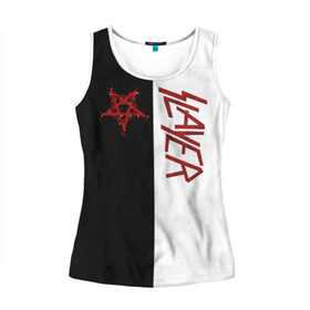 Женская майка 3D Slayer: в Ухте, 100% полиэстер | круглая горловина, прямой силуэт, длина до линии бедра | slayer | группа | гэри холт | керри кинг | метал | музыка | пентаграмма | песни | пол бостаф | рок | слаер | слайер | слеар | слеер | слейр | слеяр | том арайа | трэш | тяжелый | хеви