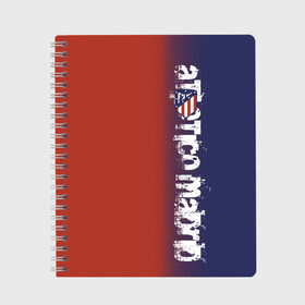 Тетрадь с принтом Atletico Madrid 2018 Original в Ухте, 100% бумага | 48 листов, плотность листов — 60 г/м2, плотность картонной обложки — 250 г/м2. Листы скреплены сбоку удобной пружинной спиралью. Уголки страниц и обложки скругленные. Цвет линий — светло-серый
 | атлетико мадрид | эмблема