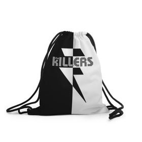 Рюкзак-мешок 3D с принтом The Killers в Ухте, 100% полиэстер | плотность ткани — 200 г/м2, размер — 35 х 45 см; лямки — толстые шнурки, застежка на шнуровке, без карманов и подкладки | kilers | killers | the | the killers | альтернативная | брэндон флауэрс | группа | дэйв кенинг | зе | зэ | килер | килерс | марк стормер | рок | ронни вануччи мл