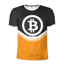 Мужская футболка 3D спортивная с принтом BITCOIN UNIFORM в Ухте, 100% полиэстер с улучшенными характеристиками | приталенный силуэт, круглая горловина, широкие плечи, сужается к линии бедра | Тематика изображения на принте: bitcoin | btc | coin | crypto | ethereum | money | orange | биткоин | валюта | деньги | известные | криптовалюта | логотип | монета | надписи.cash | оранжевый | цвет | цифровое золото | эфир