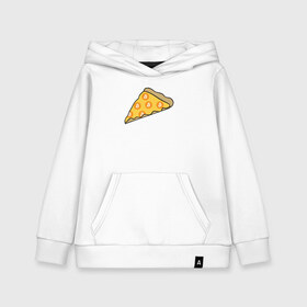 Детская толстовка хлопок с принтом Pizza в Ухте, 100% хлопок | Круглый горловой вырез, эластичные манжеты, пояс, капюшен | bitcoin | pizza | биткоин | деньги | пицца