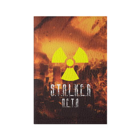 Обложка для паспорта матовая кожа с принтом S.T.A.L.K.E.R Петя в Ухте, натуральная матовая кожа | размер 19,3 х 13,7 см; прозрачные пластиковые крепления | s.t.a.l.k.e.r. | stalker | петя | припять | сталкер | чернобыль