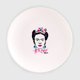 Тарелка 3D с принтом Фрида Кало в Ухте, фарфор | диаметр - 210 мм
диаметр для нанесения принта - 120 мм | calo | frida | painter | абстракционизм | кало | о.м.с.к. | фрида | художник