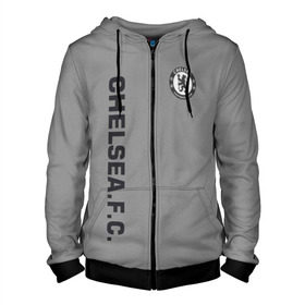 Мужская толстовка 3D на молнии с принтом Chelsea Uniform в Ухте, 100% полиэстер | длина до линии бедра, манжеты и пояс оформлены мягкой тканевой резинкой, двухслойный капюшон со шнурком для регулировки, спереди молния, по бокам два кармана | Тематика изображения на принте: chelsea | fc | спорт | спортивные | футбол | футбольный клуб | челси