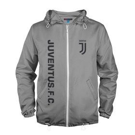 Мужская ветровка 3D с принтом Juventus 2018 Vintage в Ухте, 100% полиэстер | подол и капюшон оформлены резинкой с фиксаторами, два кармана без застежек по бокам, один потайной карман на груди | fc | juventus | спорт | спортивные | фк | футбол | футбольный клуб | ювентус