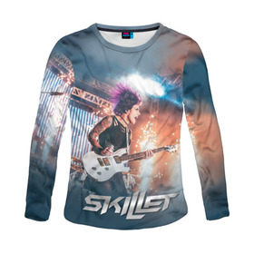 Женский лонгслив 3D с принтом Korey Cooper в Ухте, 100% полиэстер | длинные рукава, круглый вырез горловины, полуприлегающий силуэт | awake | monster | skillet | джон купер | кори купер | рок