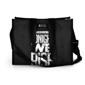 Сумка-шоппер 3D с принтом We Rise в Ухте, 100% полиэстер | застегивается на металлическую кнопку; внутренний карман застегивается на молнию. Стенки укреплены специальным мягким материалом, чтобы защитить содержимое от несильных ударов
 | Тематика изображения на принте: awake | monster | skillet | джон купер | кори купер | рок