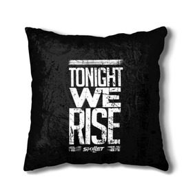 Подушка 3D с принтом We Rise в Ухте, наволочка – 100% полиэстер, наполнитель – холлофайбер (легкий наполнитель, не вызывает аллергию). | состоит из подушки и наволочки. Наволочка на молнии, легко снимается для стирки | awake | monster | skillet | джон купер | кори купер | рок