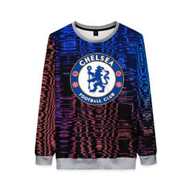 Женский свитшот 3D с принтом Chelsea football sport 2018 в Ухте, 100% полиэстер с мягким внутренним слоем | круглый вырез горловины, мягкая резинка на манжетах и поясе, свободная посадка по фигуре | 
