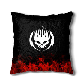 Подушка 3D с принтом The Offspring в Ухте, наволочка – 100% полиэстер, наполнитель – холлофайбер (легкий наполнитель, не вызывает аллергию). | состоит из подушки и наволочки. Наволочка на молнии, легко снимается для стирки | band | metal | music | rock | the offspring | атрибутика | группа | метал | музыка | рок