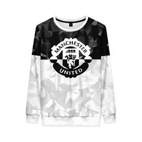 Женский свитшот 3D с принтом F.C.M.U 2018 Black Collection в Ухте, 100% полиэстер с мягким внутренним слоем | круглый вырез горловины, мягкая резинка на манжетах и поясе, свободная посадка по фигуре | Тематика изображения на принте: fc | manchester united | зож | манчестер юнайтед
  | спорт | спортивные | футбол | футбольный клуб