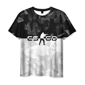 Мужская футболка 3D с принтом CS GO Black Collection в Ухте, 100% полиэфир | прямой крой, круглый вырез горловины, длина до линии бедер | counter strike | cs | cs go | global | go.offensive | шутер