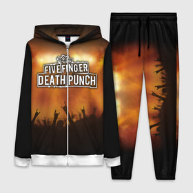 Женский костюм 3D с принтом Five Finger Death Punch в Ухте,  |  | band | five finger death punch | metal | music | rock | атрибутика | группа | метал | музыка | рок