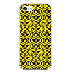 Чехол для iPhone 5/5S матовый с принтом Borussia в Ухте, Силикон | Область печати: задняя сторона чехла, без боковых панелей | боруссия | дортмунд