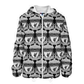 Мужская куртка 3D с принтом Liverpool Black&White в Ухте, ткань верха — 100% полиэстер, подклад — флис | прямой крой, подол и капюшон оформлены резинкой с фиксаторами, два кармана без застежек по бокам, один большой потайной карман на груди. Карман на груди застегивается на липучку | Тематика изображения на принте: england | football | liverpool fc | logo | sport | англия | арт | ливерпуль | лига | лого | спорт | текстура | фк | футбол | футбольный клуб | эмблема