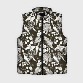 Женский жилет утепленный 3D с принтом Шеф в Ухте,  |  | кухня | масло | оливки | паттерн | перец | повар | ресторан | розмарин | тимьян | томаты | шеф