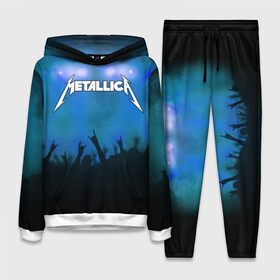 Женский костюм 3D (с толстовкой) с принтом Metallica в Ухте,  |  | band | metal | metallica | music | rock | атрибутика | группа | метал | музыка | рок