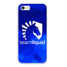Чехол для iPhone 5/5S матовый с принтом Team Liquid в Ухте, Силикон | Область печати: задняя сторона чехла, без боковых панелей | awp | counter strike | cs go | cybersport | game | skin | team liquid | авп | игры | киберспорт | скин