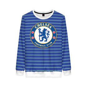 Женский свитшот 3D с принтом Chelsea FC в Ухте, 100% полиэстер с мягким внутренним слоем | круглый вырез горловины, мягкая резинка на манжетах и поясе, свободная посадка по фигуре | chelsea | england | football | logo | london | sport | англия | лига | лого | спорт | фк | футбол | футбольный клуб | челси | эмблема