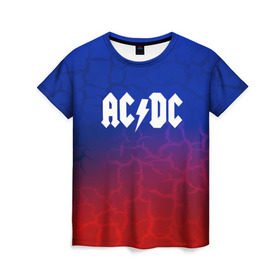 Женская футболка 3D с принтом AC/DC angel&devil в Ухте, 100% полиэфир ( синтетическое хлопкоподобное полотно) | прямой крой, круглый вырез горловины, длина до линии бедер | ac dc | logo | music | pop | rock | usa | альтернатива | америка | металл | музыка | музыкальный | поп | рок