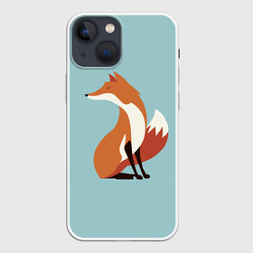 Чехол для iPhone 13 mini с принтом Лисичка минималистичная в Ухте,  |  | firefox | fox | low | lowpoly | poly | redfox | лис | лиса | лисица | лисонька | лоуполи | минимализм | огнелис