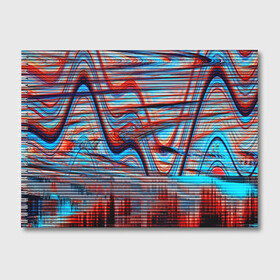 Альбом для рисования с принтом Psyhodelic abstraction в Ухте, 100% бумага
 | матовая бумага, плотность 200 мг. | Тематика изображения на принте: глитч | глич | линии | полосы | разноцветный