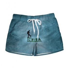 Женские шорты 3D Лера в стиле Доктор Хаус: в Ухте, 100% полиэстер | прямой крой, два кармана без застежек по бокам. Мягкая трикотажная резинка на поясе, внутри которой широкие завязки. Длина до середины бедра | house | m.d. | бирюзовый | валерия | лера | лерка