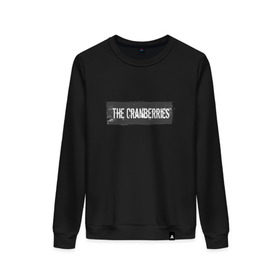 Женский свитшот хлопок с принтом The Сranberries в Ухте, 100% хлопок | прямой крой, круглый вырез, на манжетах и по низу широкая трикотажная резинка  | cranberries | долорес о риордан | крэнберри