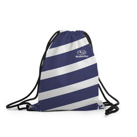 Рюкзак-мешок 3D с принтом SUBARU SPORT в Ухте, 100% полиэстер | плотность ткани — 200 г/м2, размер — 35 х 45 см; лямки — толстые шнурки, застежка на шнуровке, без карманов и подкладки | subaru | автомобильные | субару