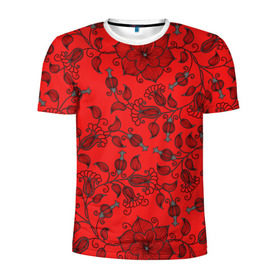 Мужская футболка 3D спортивная с принтом Экологический стиль в Ухте, 100% полиэстер с улучшенными характеристиками | приталенный силуэт, круглая горловина, широкие плечи, сужается к линии бедра | 