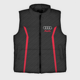 Мужской жилет утепленный 3D с принтом AUDI SPORT CARBON в Ухте,  |  | audi | ауди | марка | машины