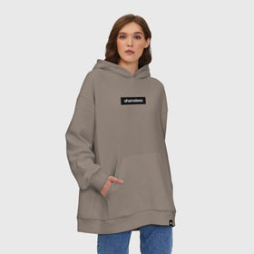 Худи SuperOversize хлопок с принтом Shameless в Ухте, 70% хлопок, 30% полиэстер, мягкий начес внутри | карман-кенгуру, эластичная резинка на манжетах и по нижней кромке, двухслойный капюшон
 | shameless. | бесстыдники | бесстыжие | бесстыжих