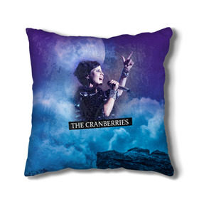 Подушка 3D с принтом The Cranberries в Ухте, наволочка – 100% полиэстер, наполнитель – холлофайбер (легкий наполнитель, не вызывает аллергию). | состоит из подушки и наволочки. Наволочка на молнии, легко снимается для стирки | cranberries | долорес о риордан | крэнберрис